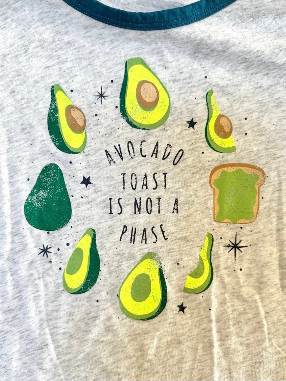 Girls Avocado Toast Long Sleeve T-shirt (size 8)